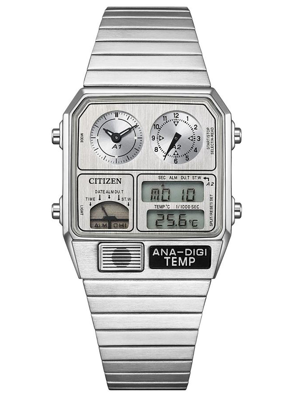 CITIZEN COLLACTION METALIC ANA-DIGI TEMP WATCH RECORD LABEL LIMITED EDITION JAPAN MOV'T JDM