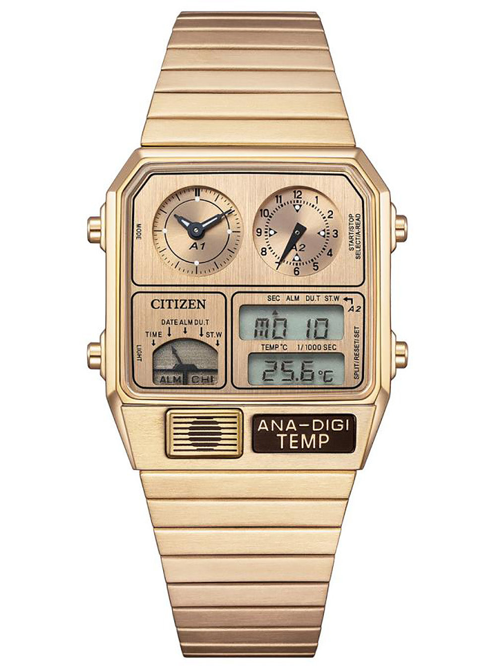 CITIZEN COLLACTION METALIC ANA-DIGI TEMP WATCH RECORD LABEL LIMITED EDITION JAPAN MOV'T JDM