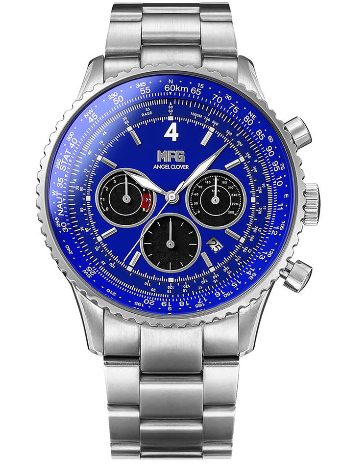 MF GHOST × ANGEL CLOVER COLLABORATION SOLAR CHRONOGRAPH WATCH LIMITED EDITION