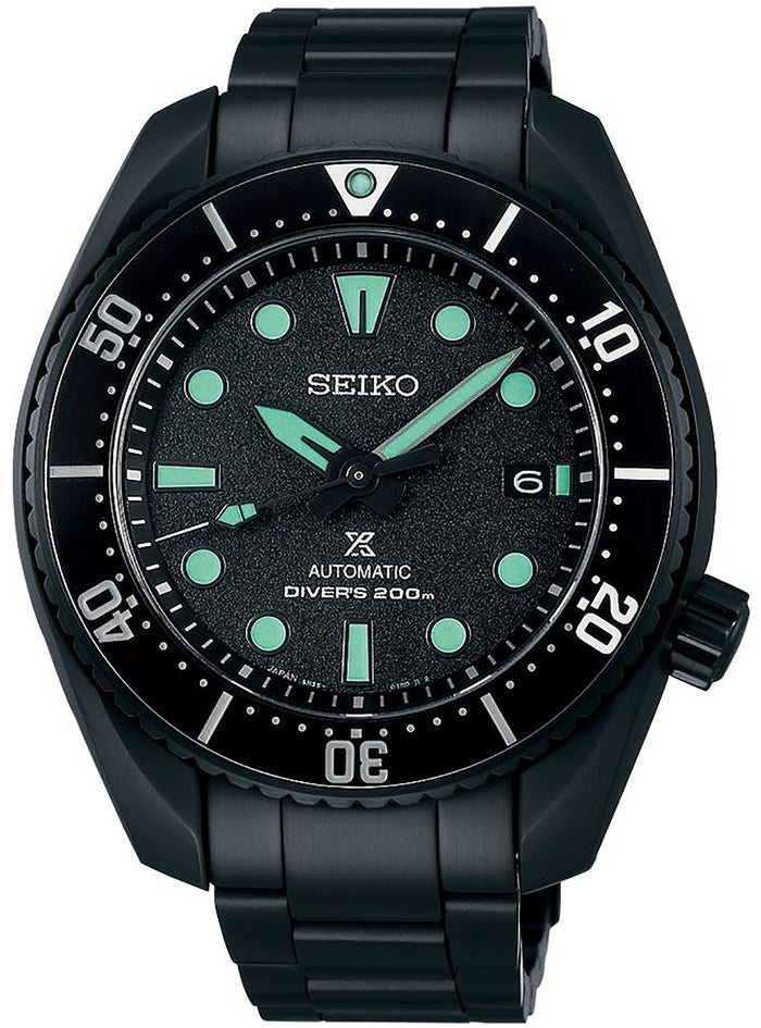 SEIKO WATCH PROSPEX DIVER SCUBA THE BLACK SERIES LIMITED EDITION SBDC193 / SPB433 MADE IN JAPAN JDM