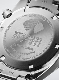 SEIKO WATCH PROSPEX SPEEDTIMER SOLAR CHRONOGRAPH WORLD ATHLETICS CHAMPIONSHIPS TOKYO 25 LIMITED EDITION SBDL119 / SSC955 MADE IN JAPAN JDM
