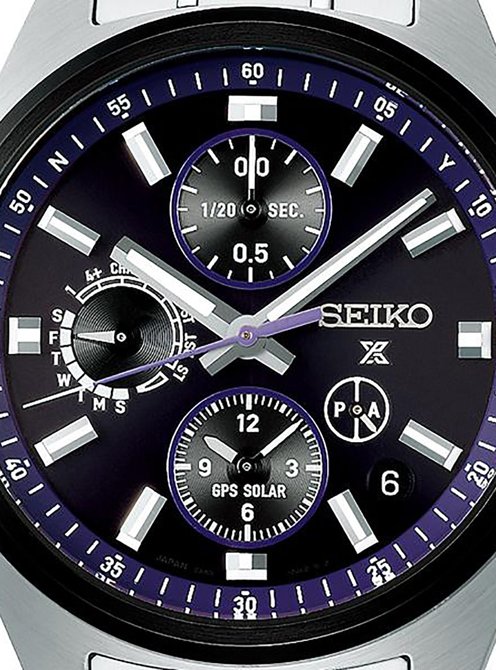 SEIKO WATCH PROSPEX SPEEDTIMER GPS SOLAR DUAL TIME
