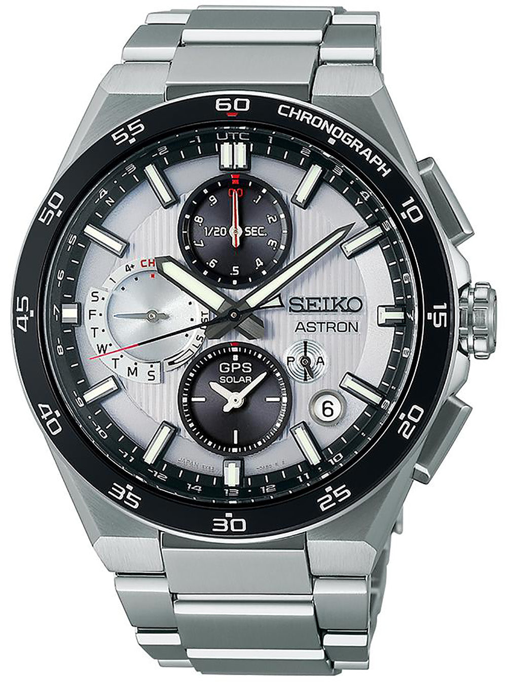 SEIKO WATCH ASTRON NEXTER 'SILVER NIGHT' 5X GPS SOLAR CHRNOGRAPH 