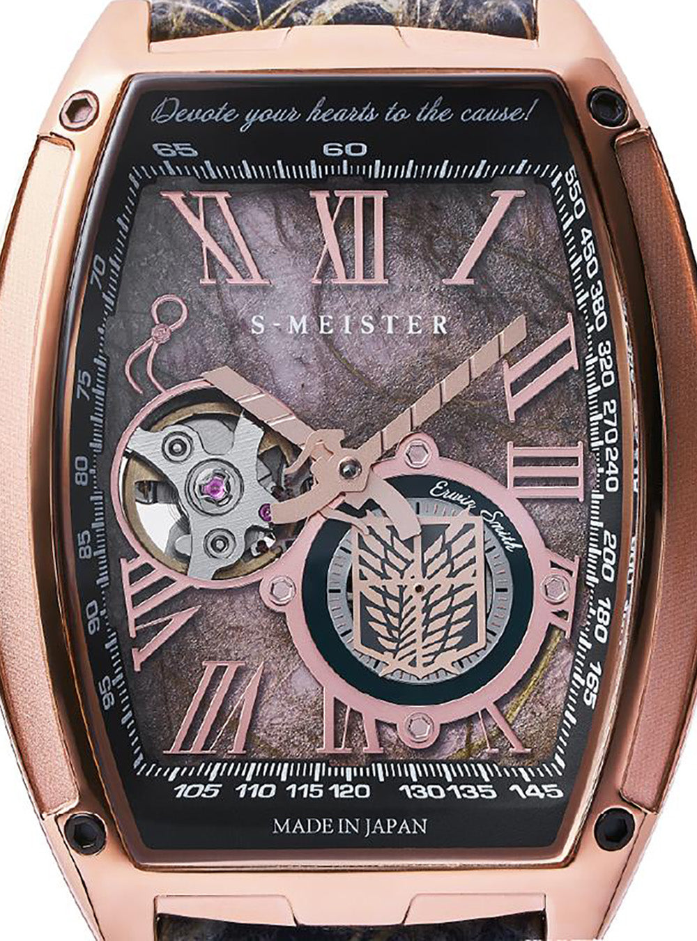 GARRACK ATTACK ON TITAN (SHINGEKI NO KYOJIN) S-MEISTER COLLABORATION WATCH LIMITED EDITION MADE IN JAPAN
