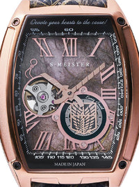 GARRACK ATTACK ON TITAN (SHINGEKI NO KYOJIN) S-MEISTER COLLABORATION WATCH LIMITED EDITION MADE IN JAPAN
