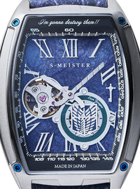 GARRACK ATTACK ON TITAN (SHINGEKI NO KYOJIN) S-MEISTER COLLABORATION WATCH LIMITED EDITION MADE IN JAPAN
