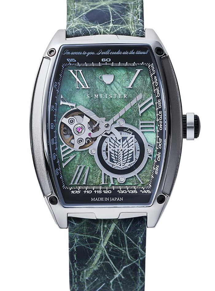 GARRACK ATTACK ON TITAN (SHINGEKI NO KYOJIN) S-MEISTER COLLABORATION WATCH LIMITED EDITION MADE IN JAPAN
