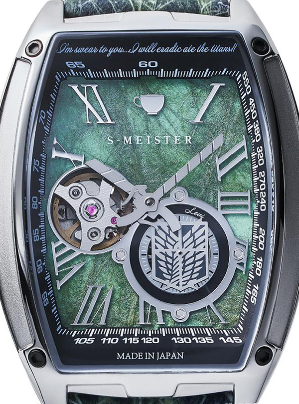 GARRACK ATTACK ON TITAN (SHINGEKI NO KYOJIN) S-MEISTER COLLABORATION WATCH LIMITED EDITION MADE IN JAPAN
