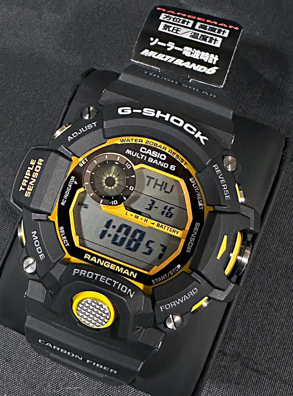 G-SHOCK☆レンジマン☆タフソーラー☆トリプルセンサー☆美品 - 腕時計 ...