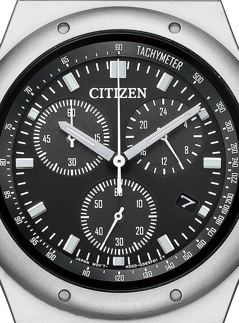CITIZEN COLLECTION RECORD LABEL 1984 CHRONOGRAPH AT2540-57E JAPAN MOV'T JDMWRISTWATCHjapan-select