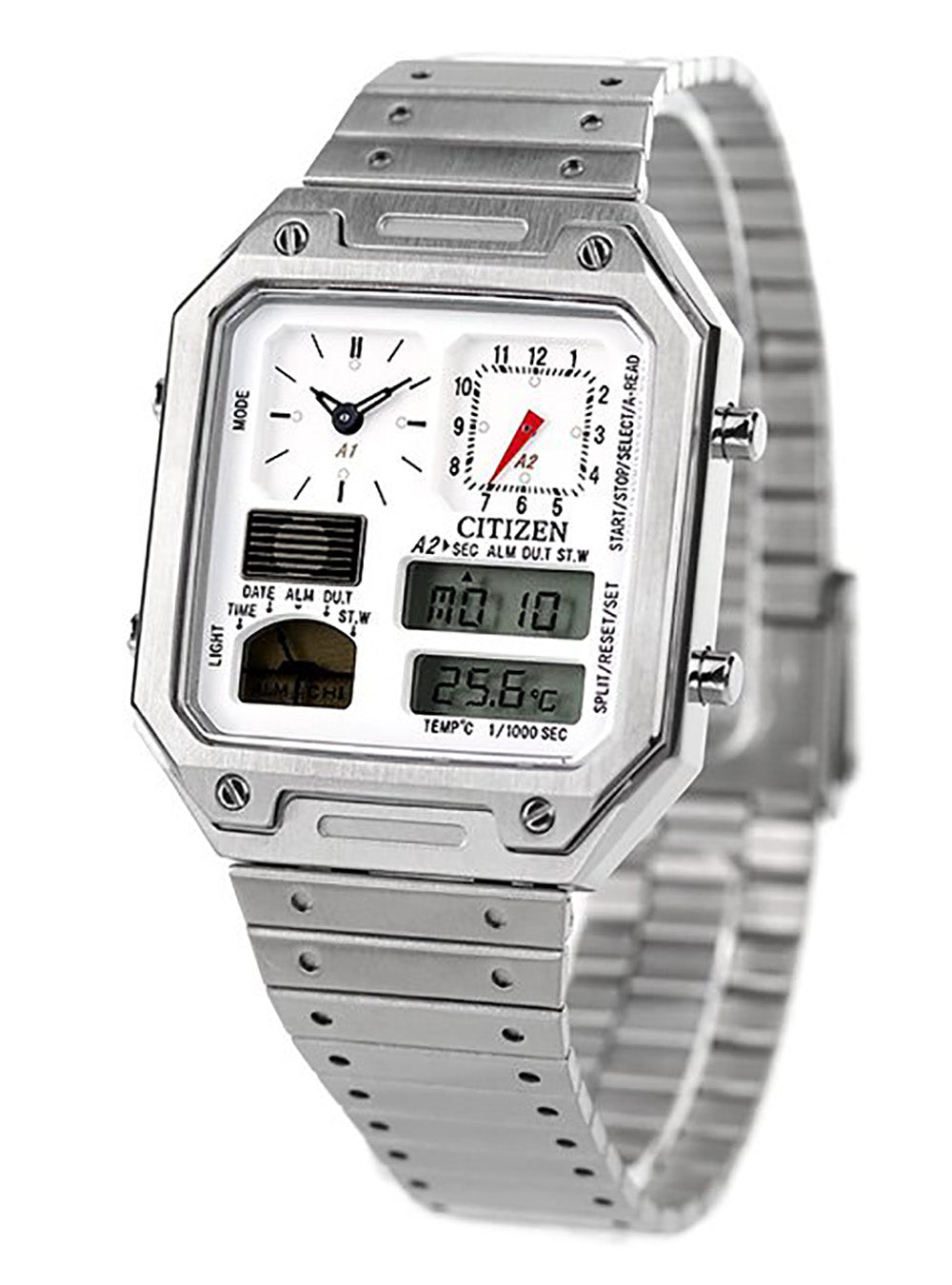 Digital watch with temperature sensor hot sale