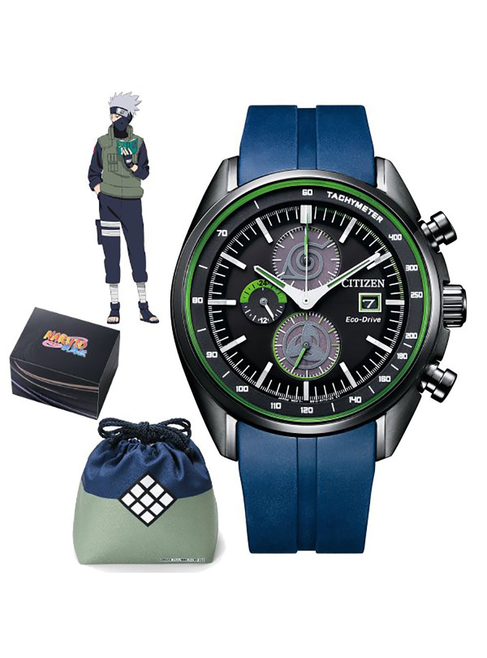 ナツオ CITIZEN NARUTO KAKASHI MODEL CA0597-24E LIMITED EDITION JDM