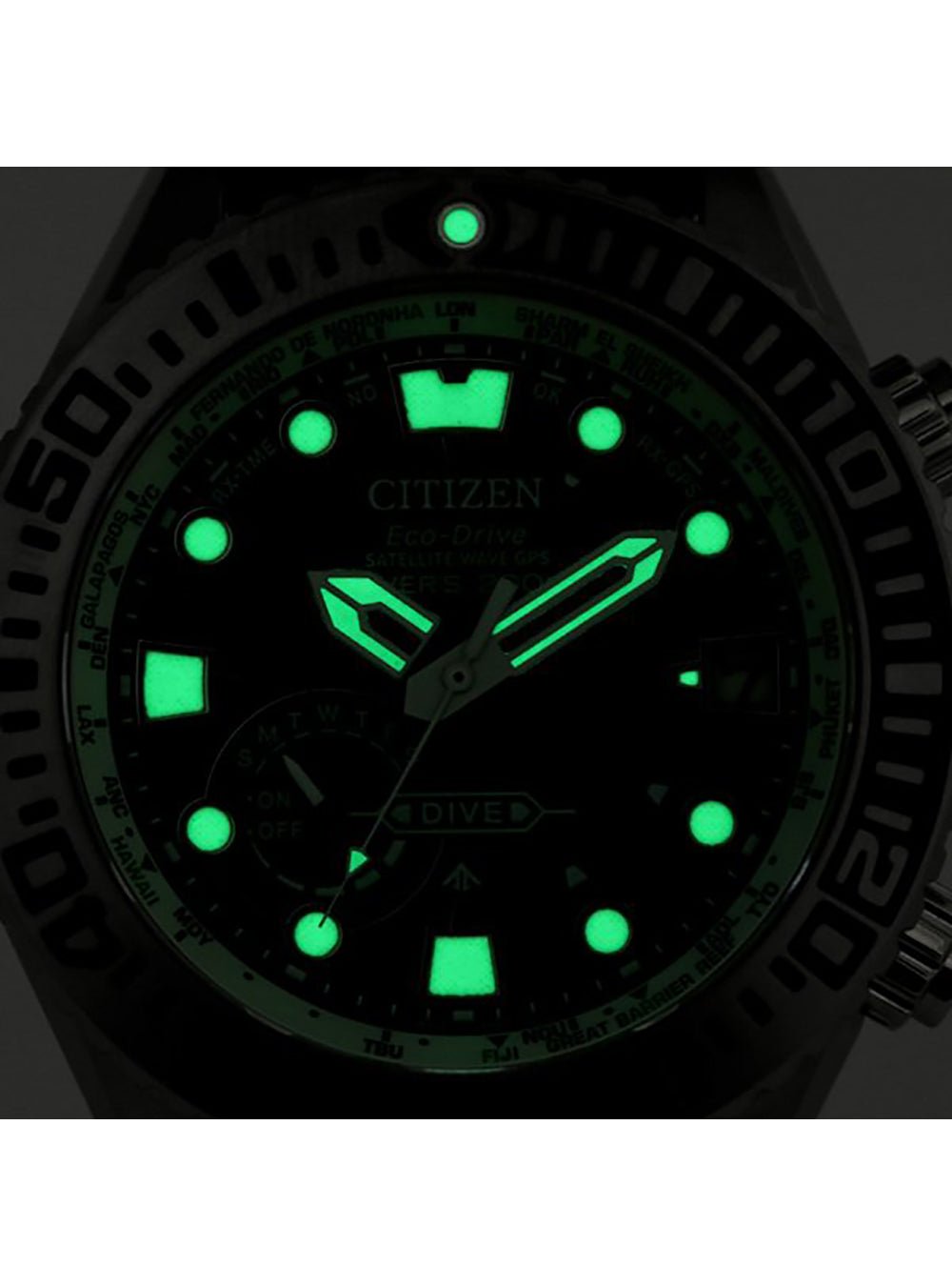 CITIZEN PROMASTER ECO-DRIVE SATELLITE WAVE GPS DIVER'S CC5001-00W MADE IN  JAPAN JDM