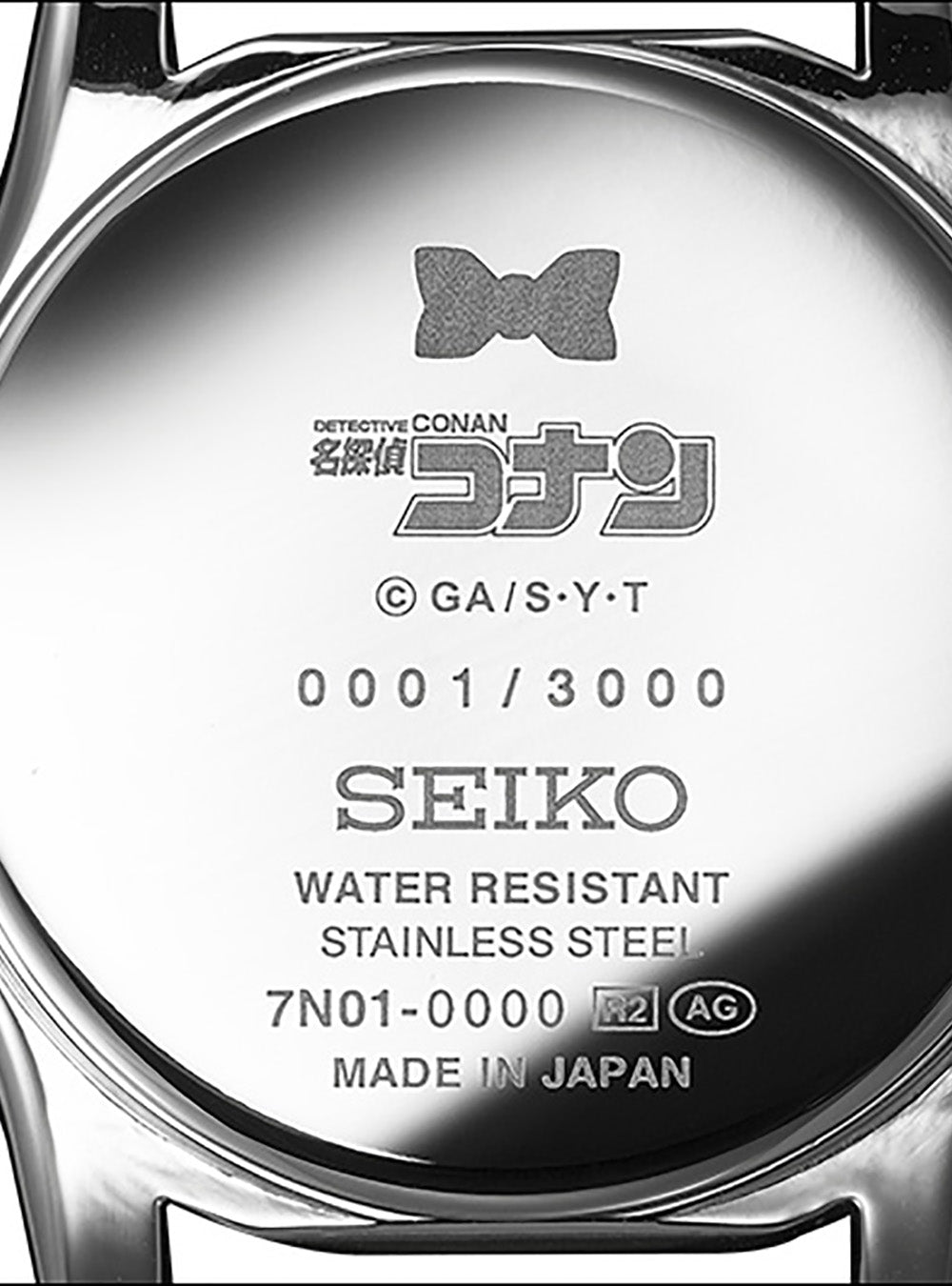 DETECTIVE CONAN アナログ時計 ステンレススチール製 DETECTIVE CONAN × SEIKO COLLABORATION MODEL CHRONOGRAPH