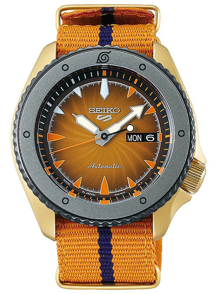 SEIKO 5 SPORTS NARUTO & BORUTO LIMITED EDITION NARUTO UZUMAKI MODEL SBSA092 MADE IN JAPAN JDMWRISTWATCHjapan-select