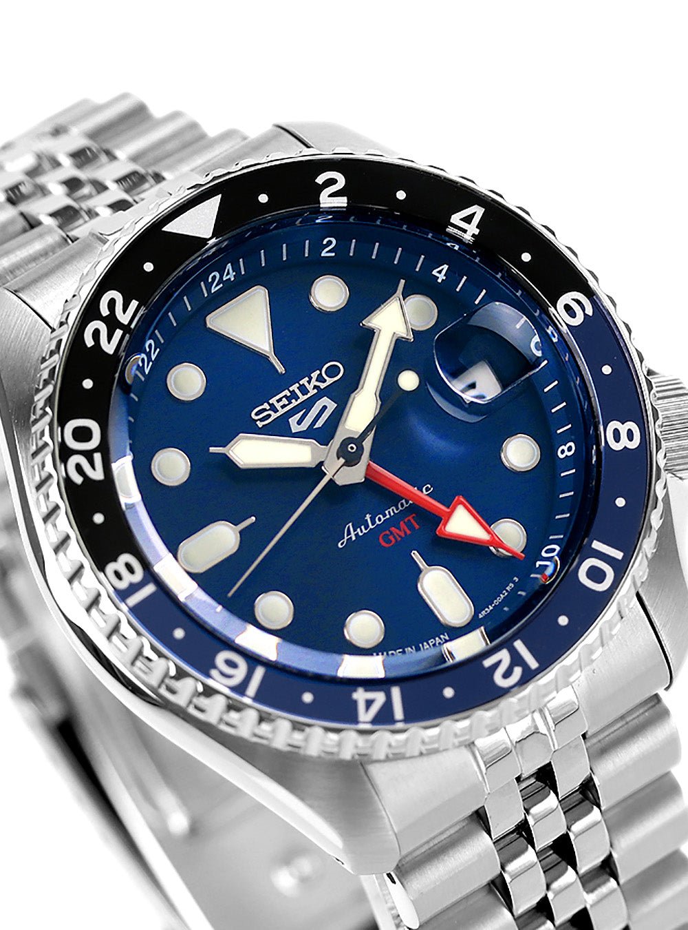 SEIKO 5スポーツ SBSC003 ブルー GMT-