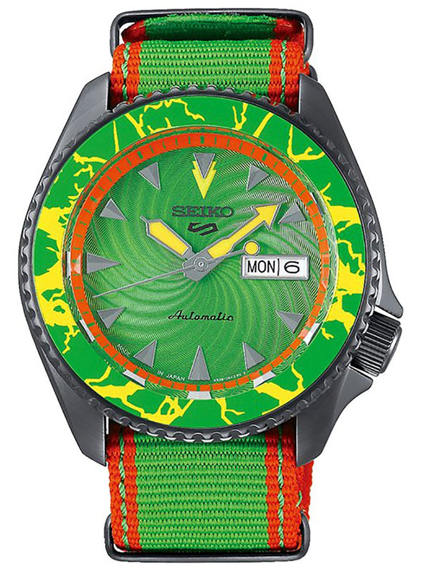 SEIKO 5 SPORTS STREET FIGHTER V LIMITED EDITION BLANKA MODEL SBSA083 MADE IN JAPAN JDMWRISTWATCHjapan-select