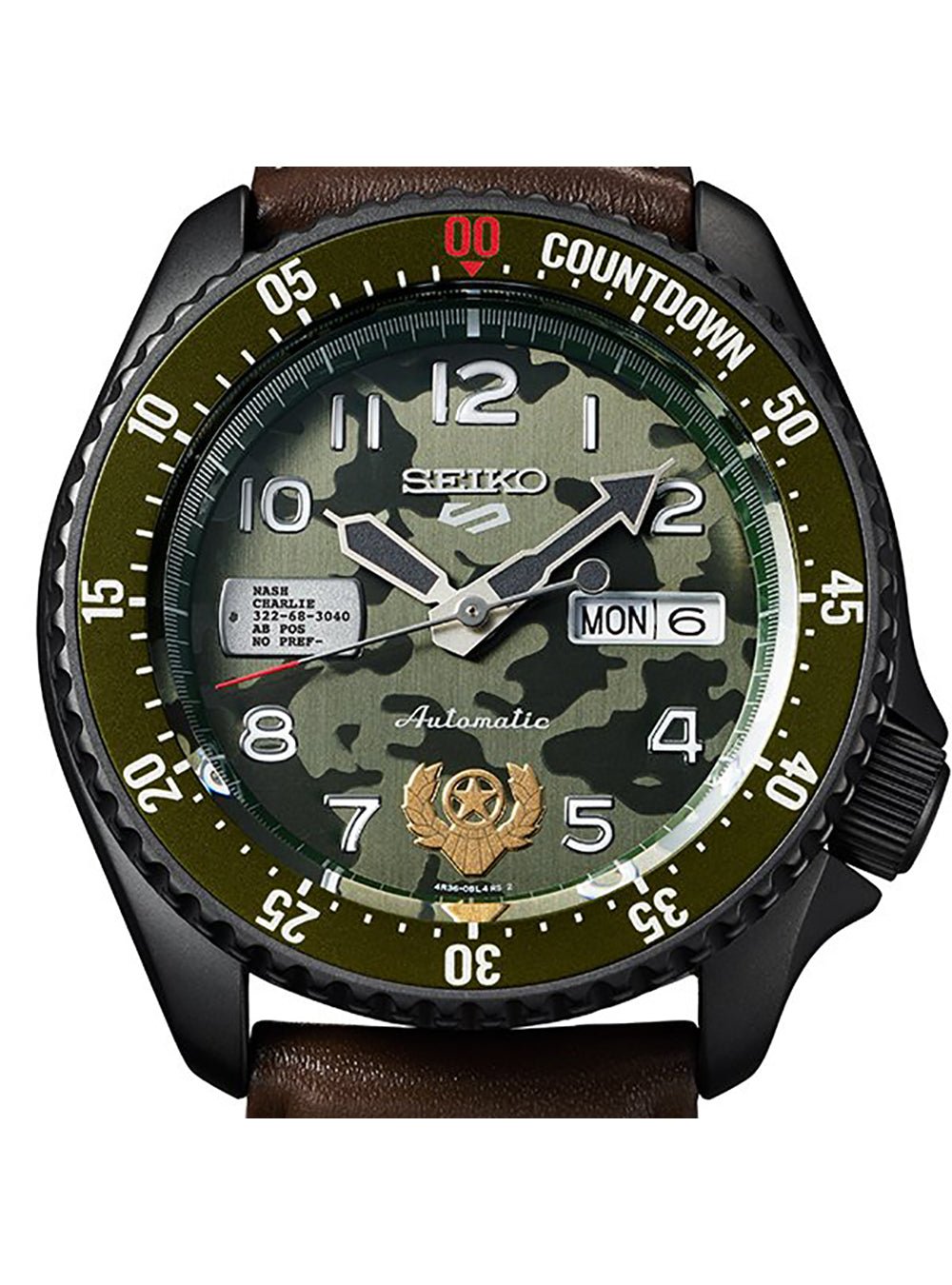 SEIKO 5 SPORTS STREET FIGHTER V LIMITED EDITION GUILE MODEL