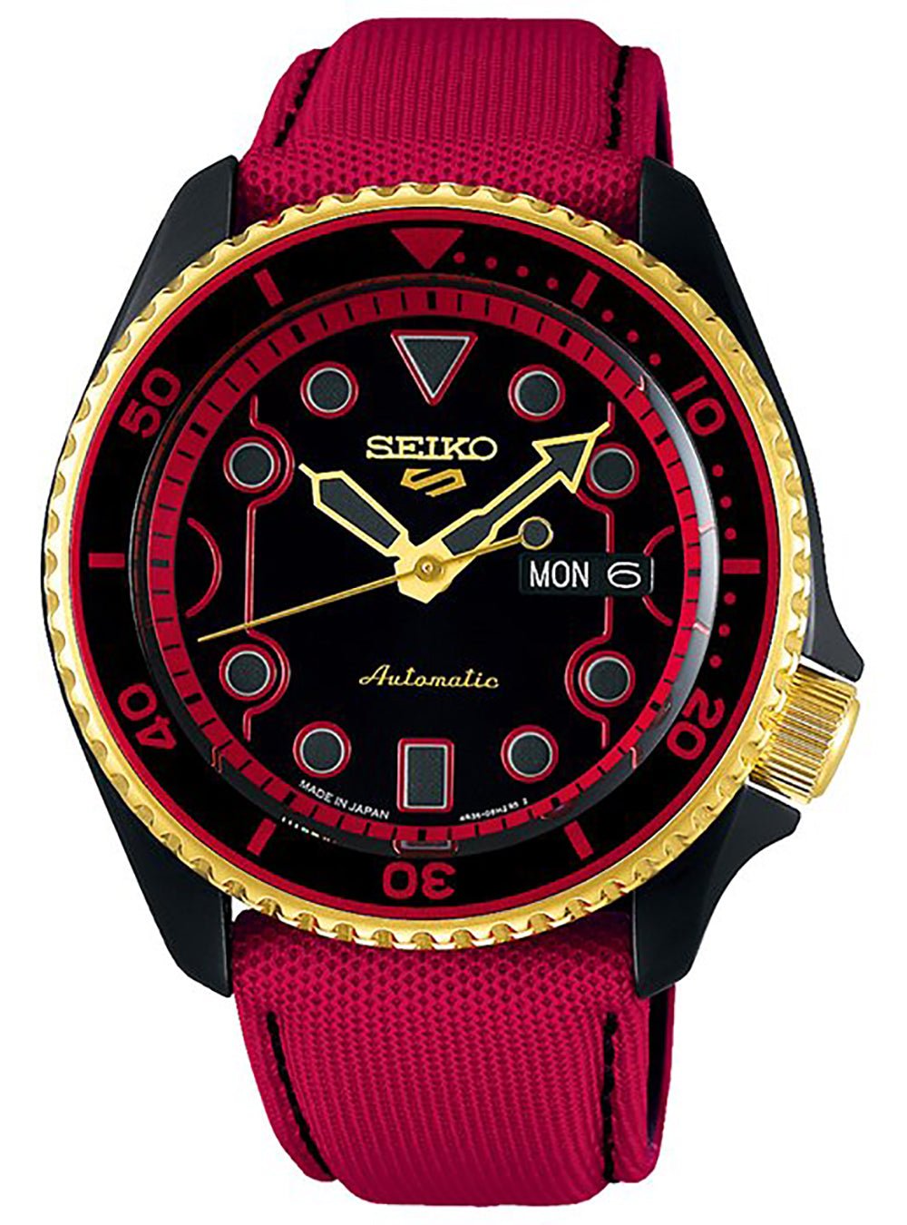 SEIKO 5 SPORTS STREET FIGHTER V LIMITED EDITION KEN MODEL SBSA080 MADE IN  JAPAN JDM