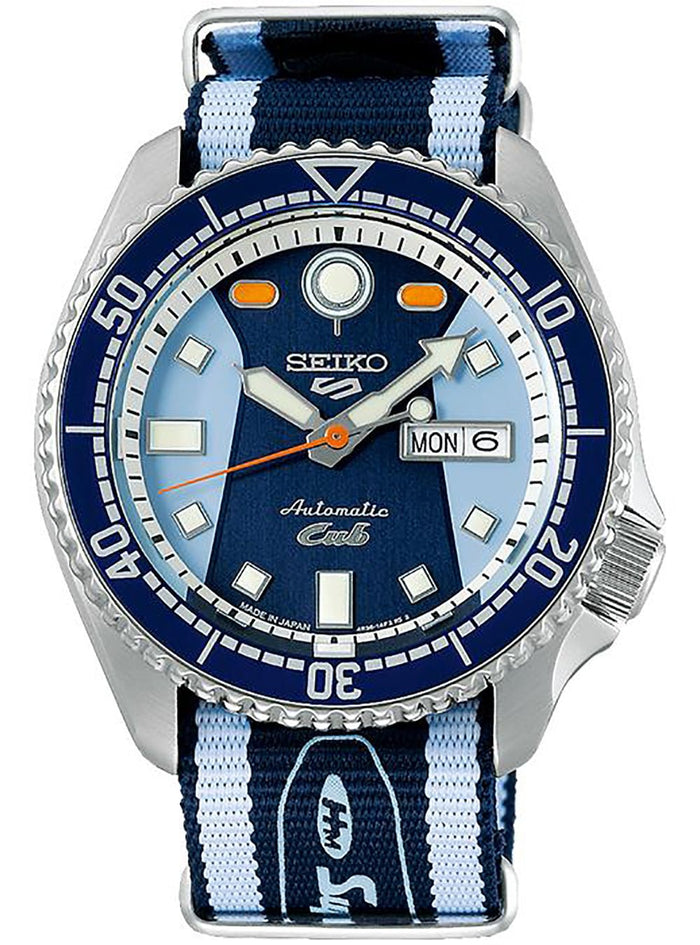 SEIKO 5 SPORTS WATCH 55TH ANNIVERSARY SKX SENSE STYLE HONDA SUPER CUB LIMITED EDITION SBSA237JDMWRISTWATCHjapan-select