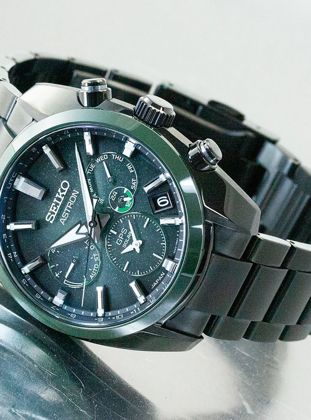 SEIKO ASTRON WATCH GLOBAL LINE 5X SERIES GPS SOLAR DARK GREEN DIAL SBXC079  MADE IN JAPAN JDM