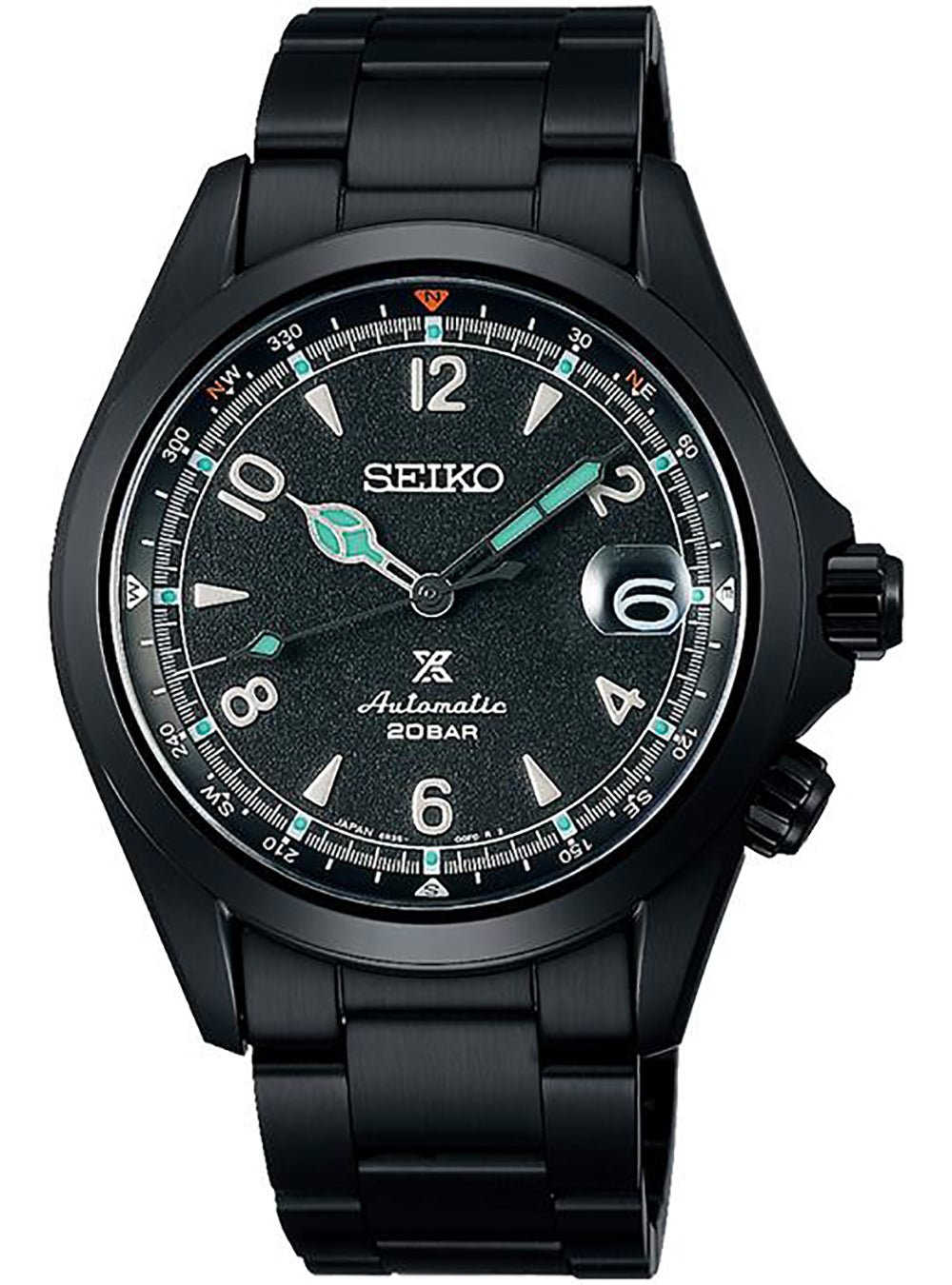 SEIKO PROSPEX Alpinist SBEJ005 GMT Mechanical Automatic 3Days Watch Leather  Band