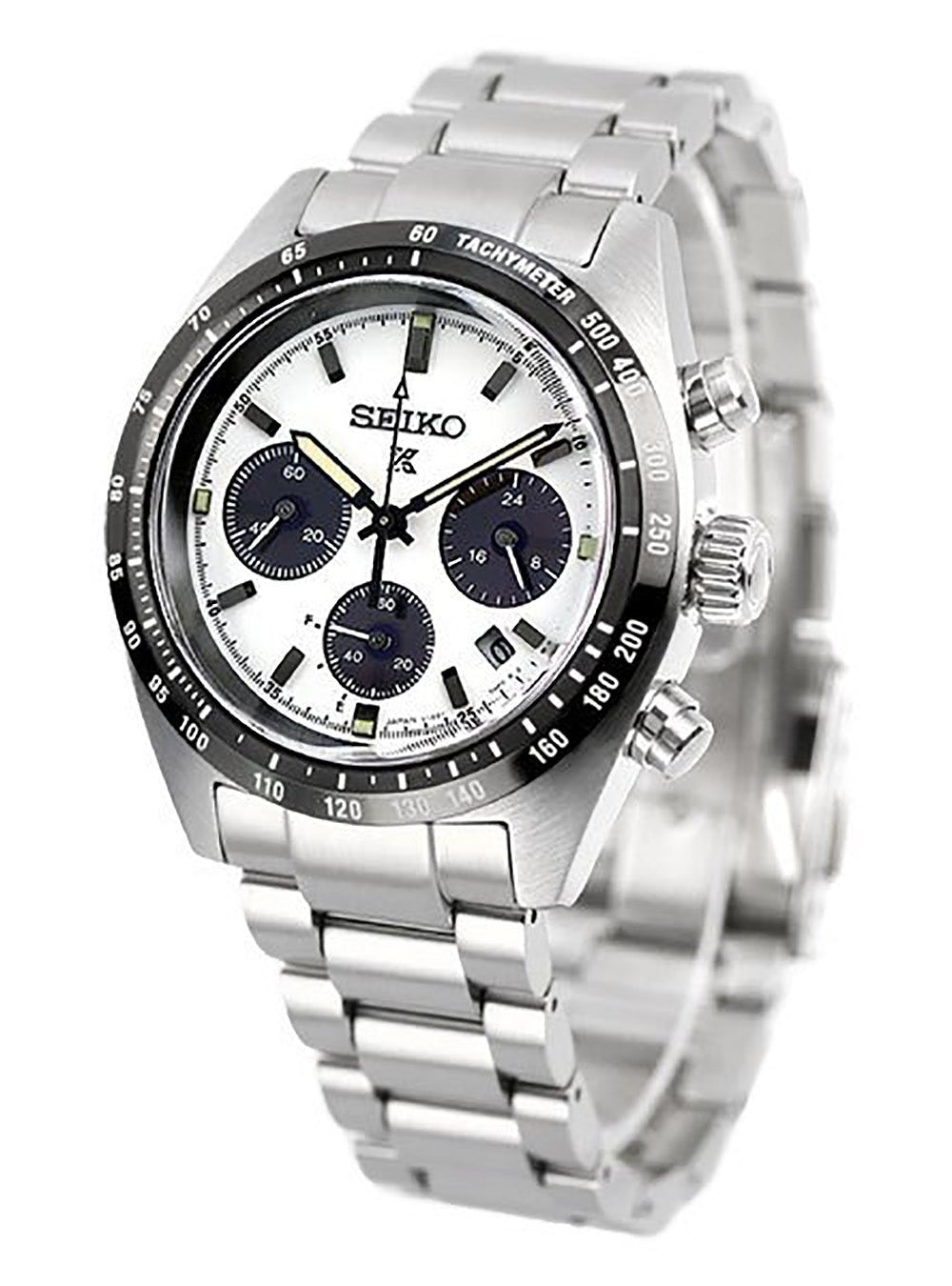 Seiko solar store chronograph white dial