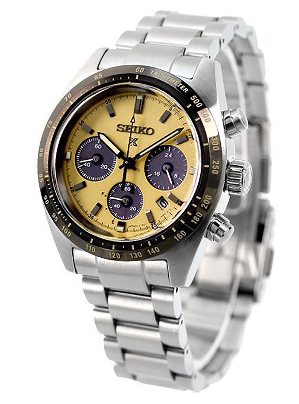 Seiko chronograph yellow face hot sale