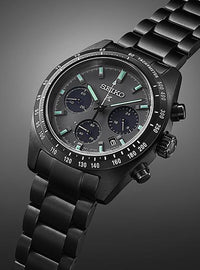 SEIKO PROSPEX SPEEDTIMER SOLAR CHRONOGRAPH THE BLACK SERIES SBDL103 MADE IN JAPAN JDMWatchesjapan-select