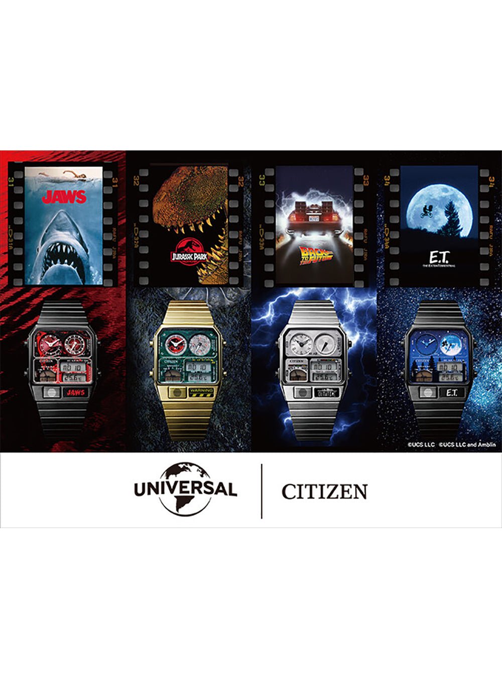 UNIVERSAL × CITIZEN COLLECTION RECORD LABEL ANA-DIGI TEMP JAPAN MOV'T LIMITED EDITION JDMWRISTWATCHjapan-select